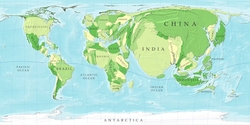 население Земли карта