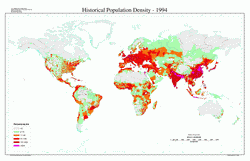 плотность населения Земли